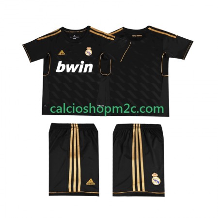 Real Madrid 2011 2012 Retro Bambino Maglia Trasferta Manica Corta